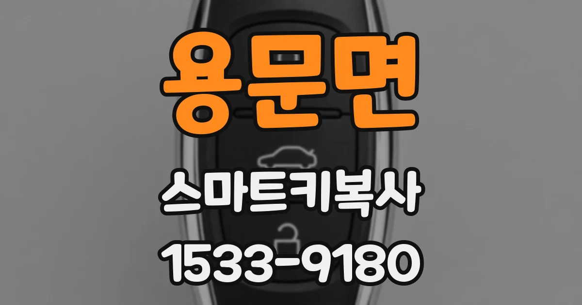 용문면 스마트키복사