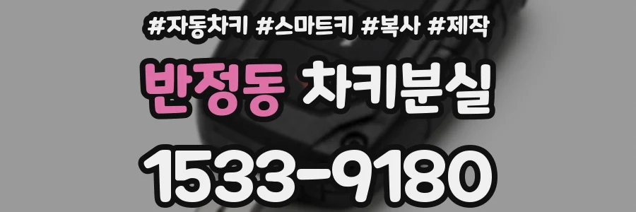 반정동 차키분실