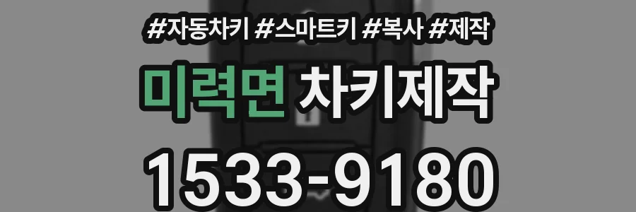 미력면 차키제작