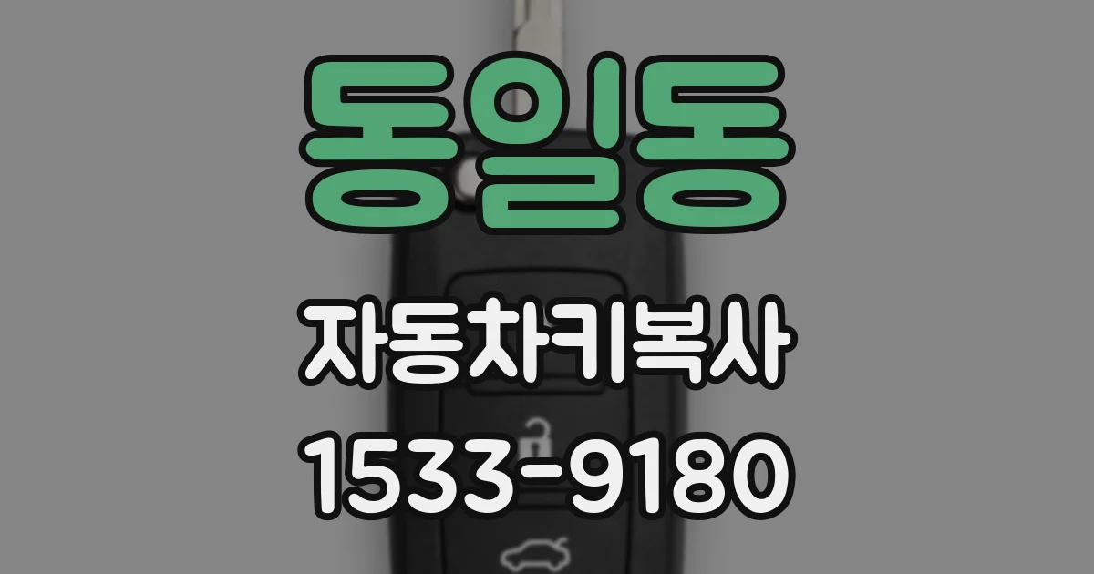 동일동 자동차키복사