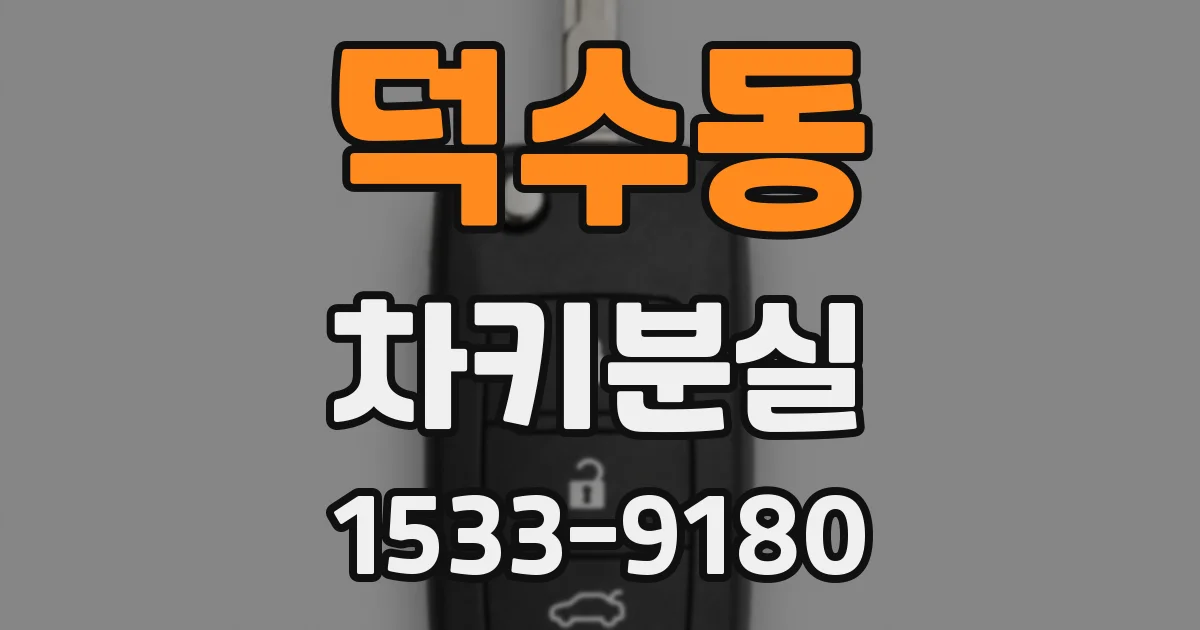 덕수동 차키분실
