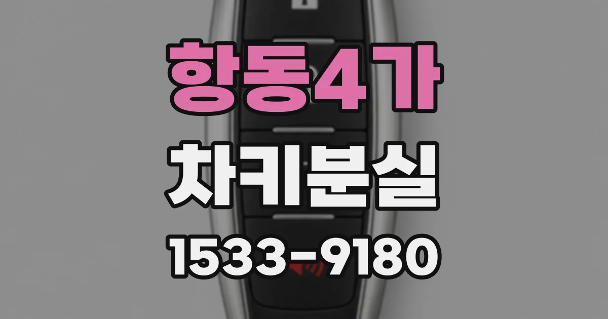 항동4가 차키분실