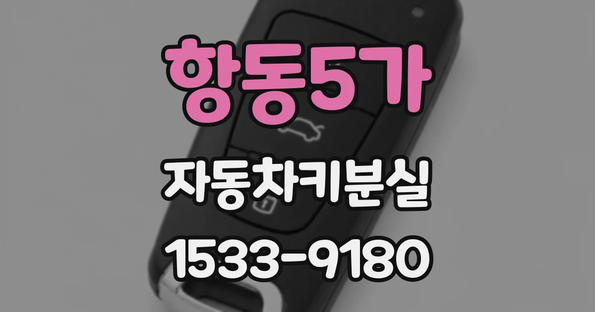 항동5가 자동차키분실