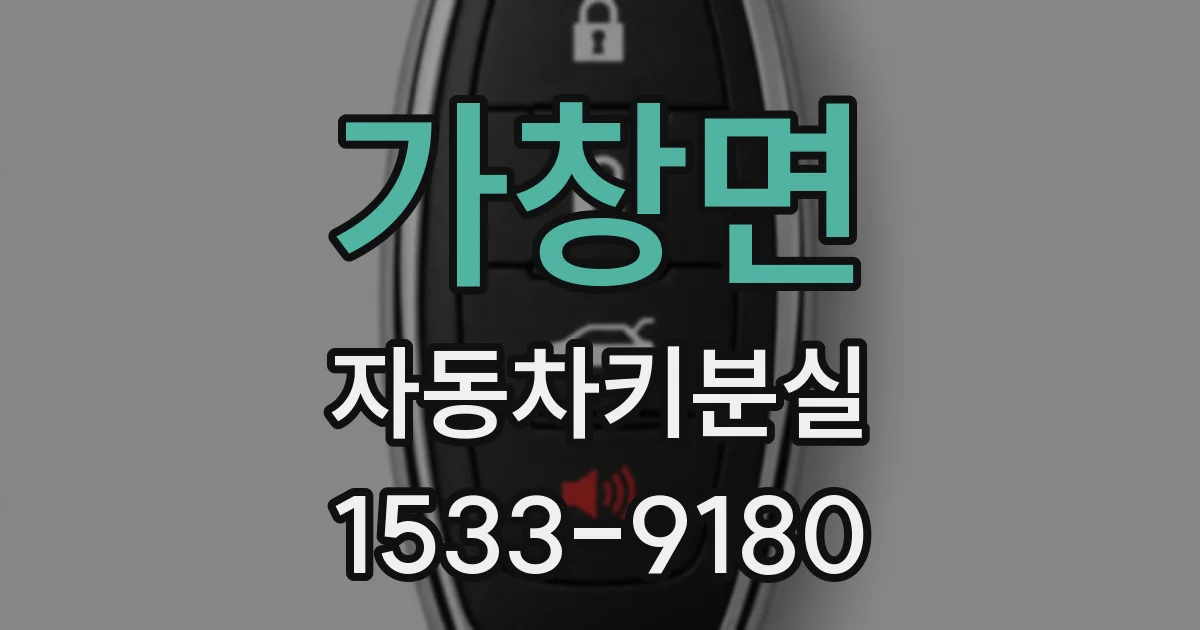 가창면 자동차키분실