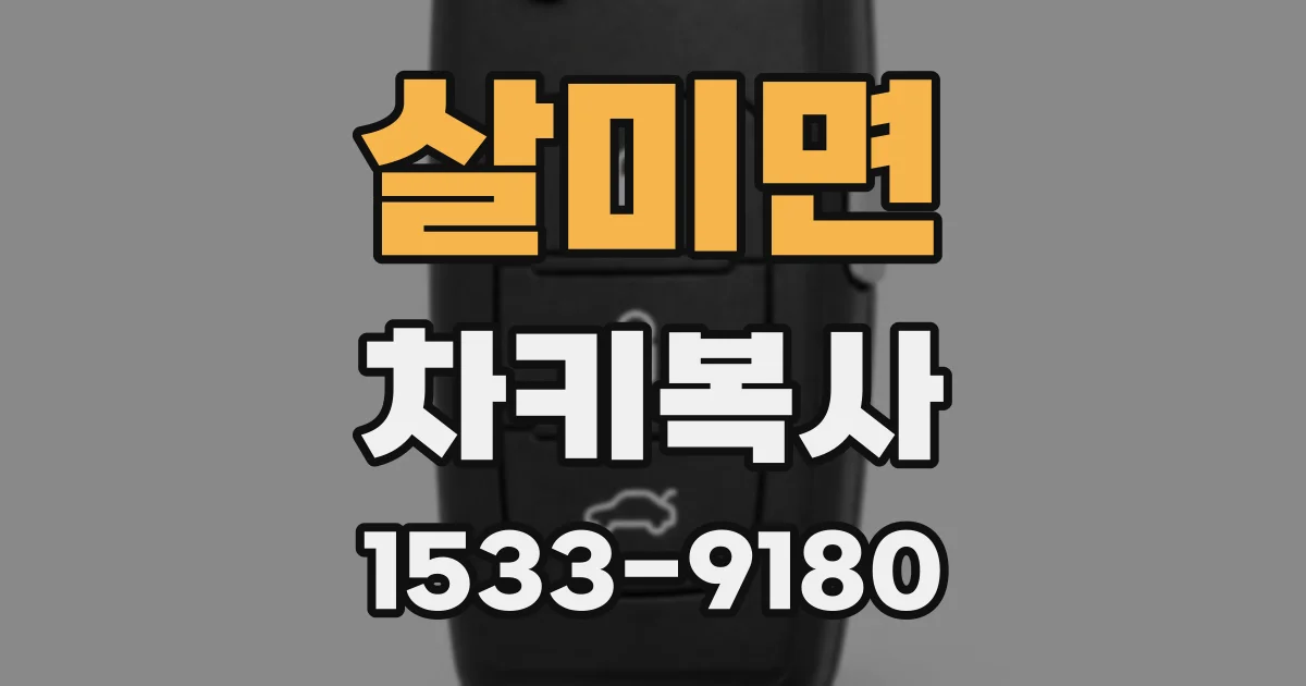 살미면 차키복사