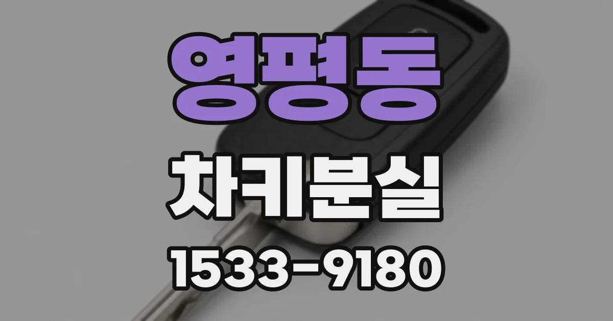 영평동 차키분실