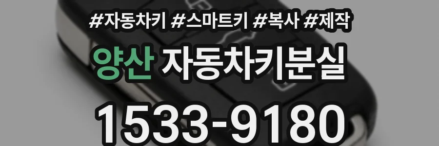 양산 자동차키분실