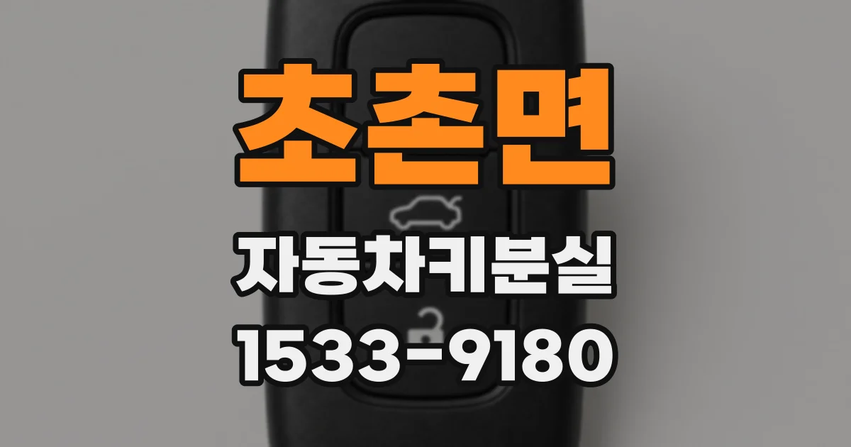 초촌면 자동차키분실