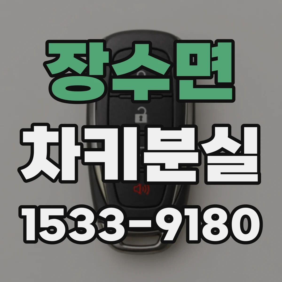 장수면 차키분실