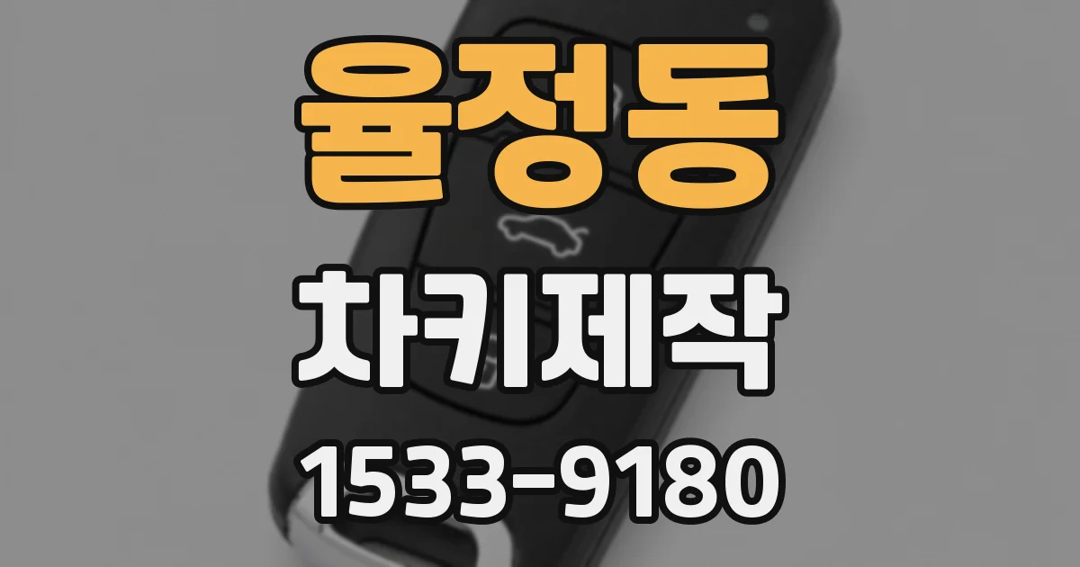 율정동 차키제작