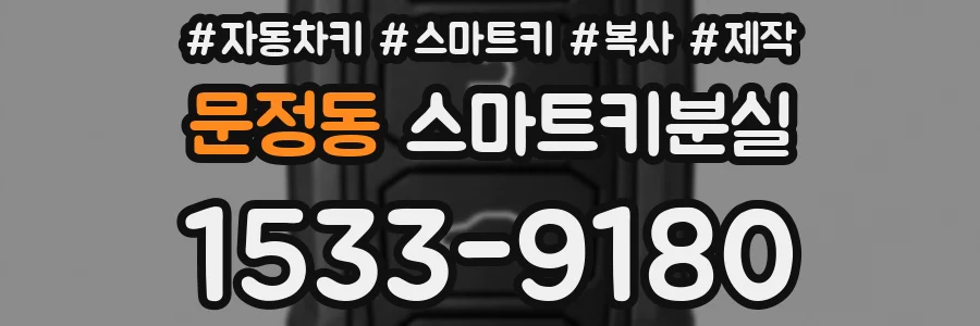 문정동 스마트키분실
