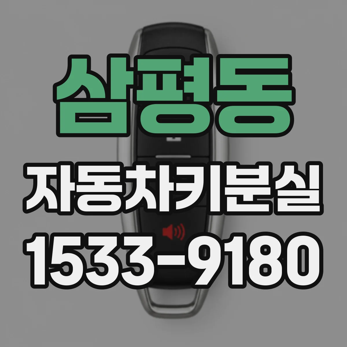 삼평동 자동차키분실