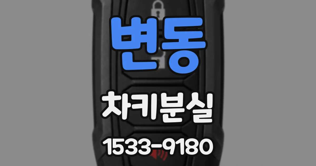 변동 차키분실