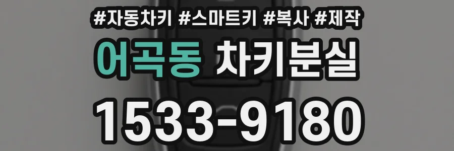 어곡동 차키분실