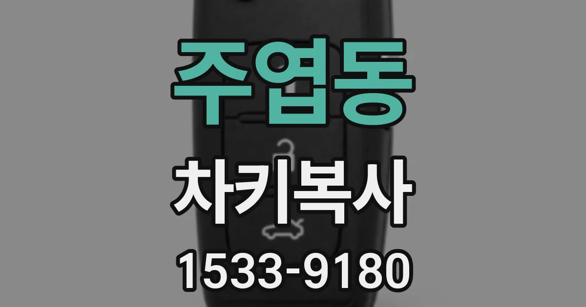 주엽동 차키복사