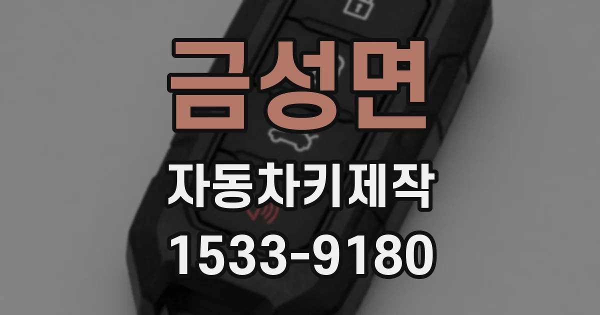 금성면 자동차키제작