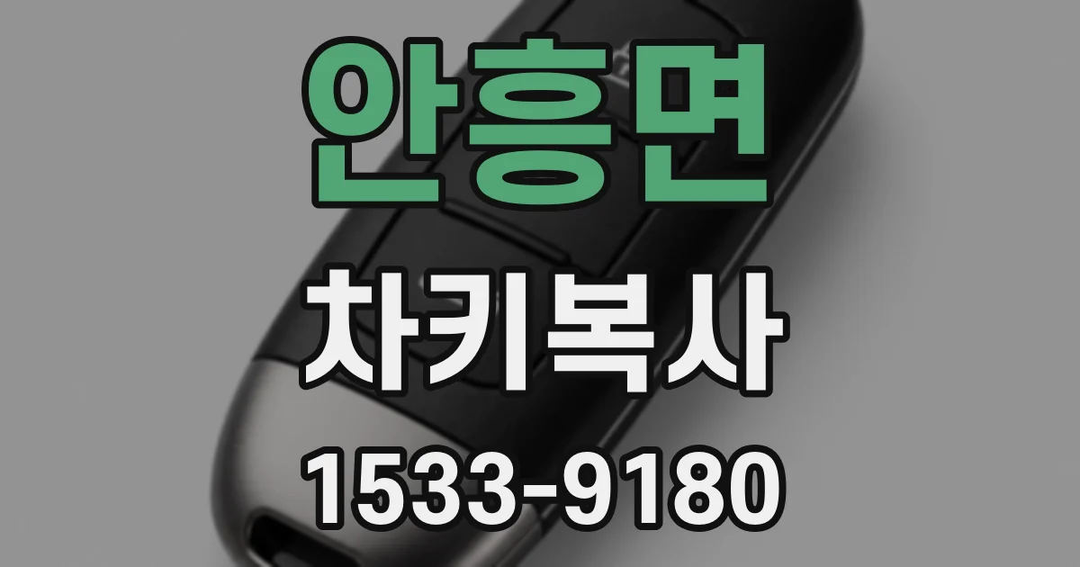 안흥면 차키복사