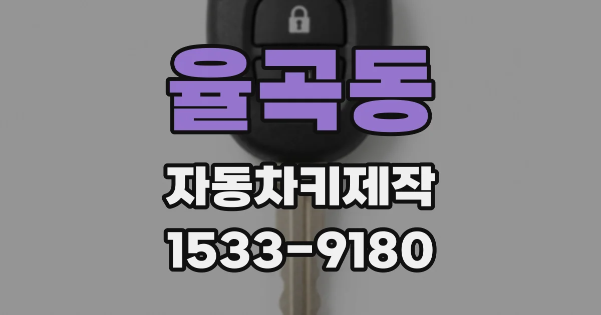 율곡동 자동차키제작