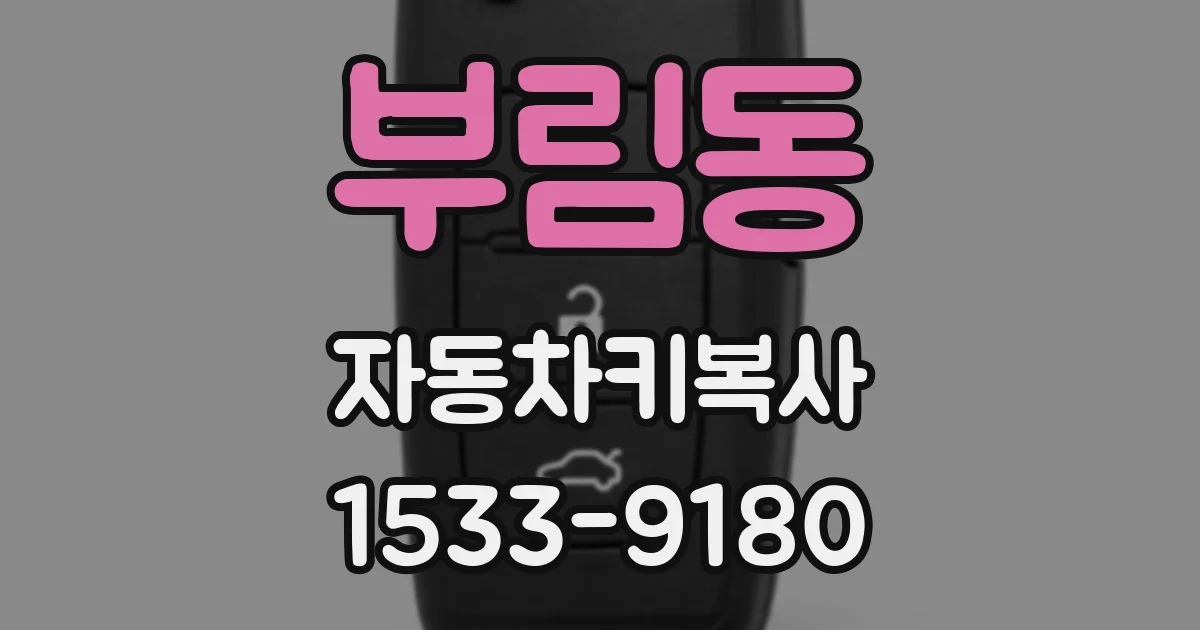 부림동 자동차키복사