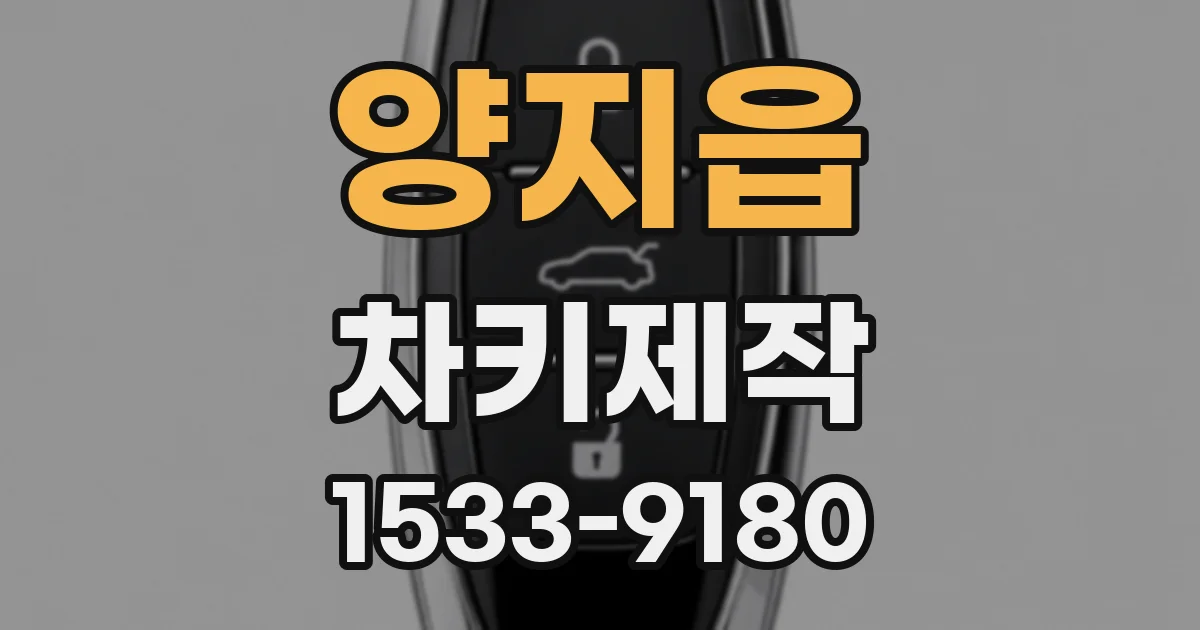 양지읍 차키제작