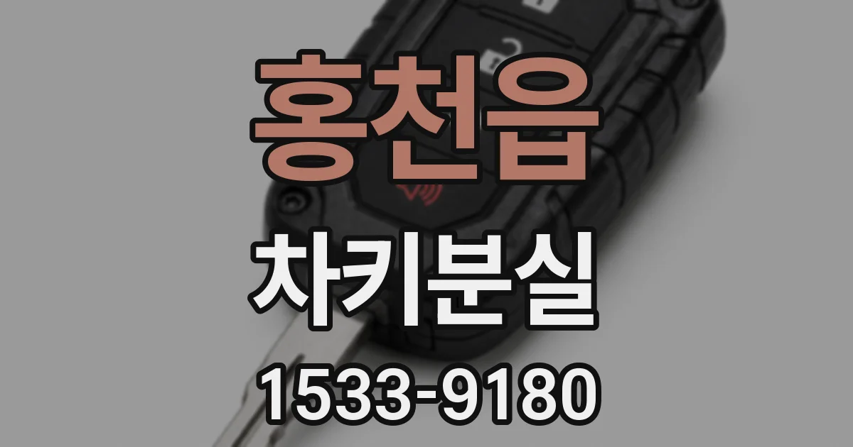 홍천읍 차키분실