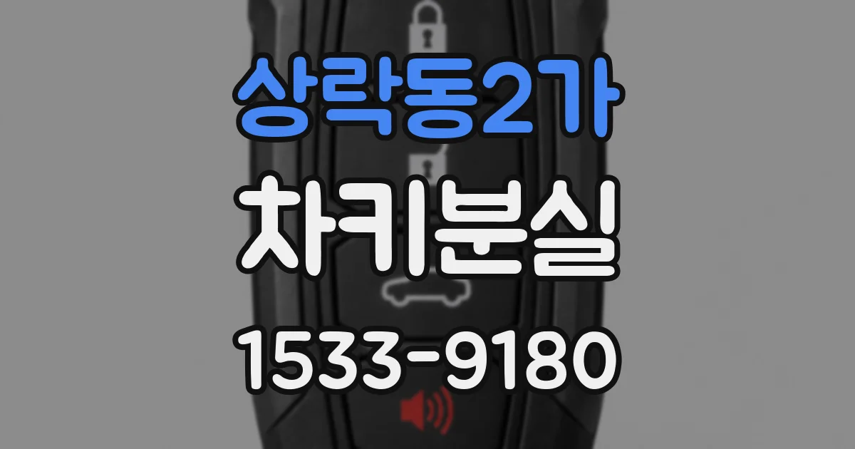 상락동2가 차키분실