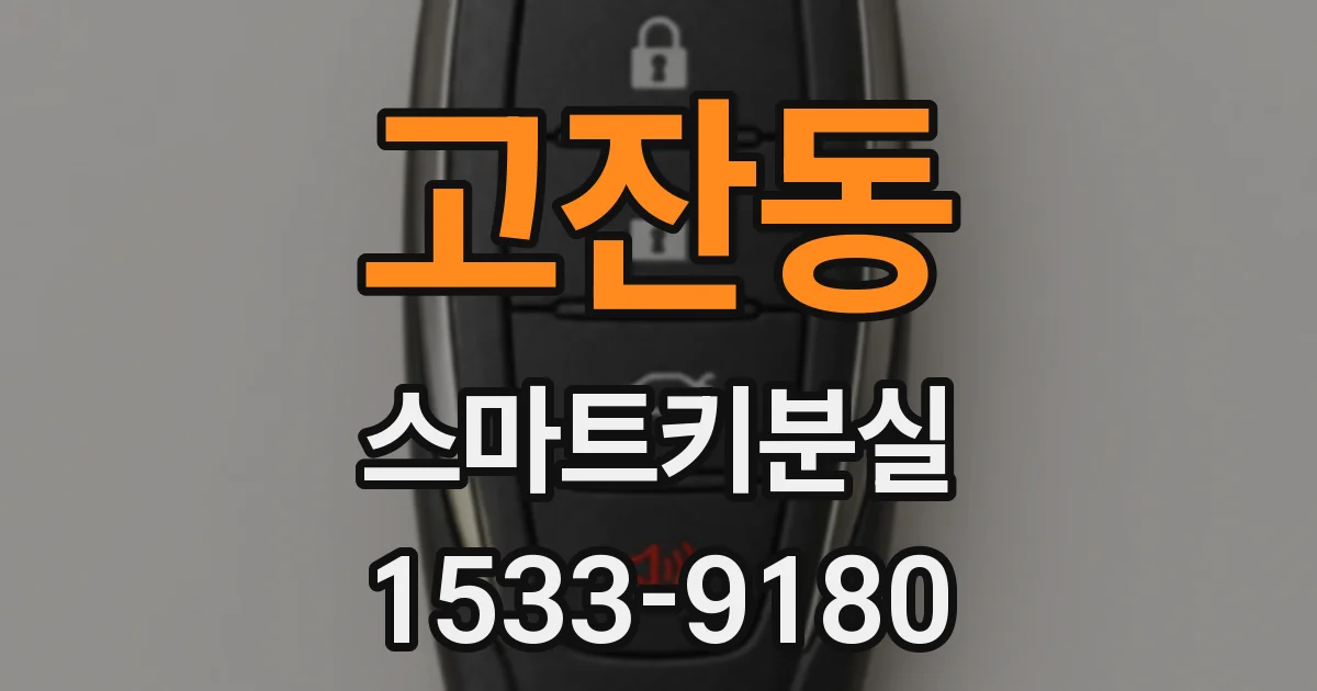 고잔동 스마트키분실