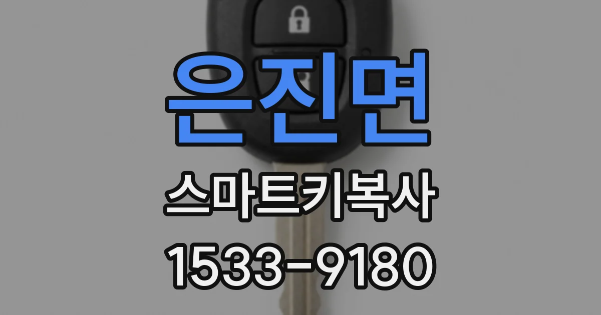 은진면 스마트키복사