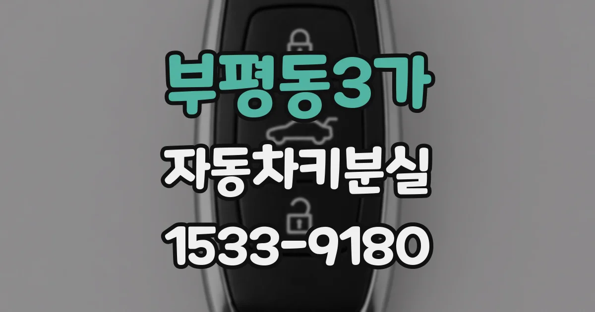 부평동3가 자동차키분실