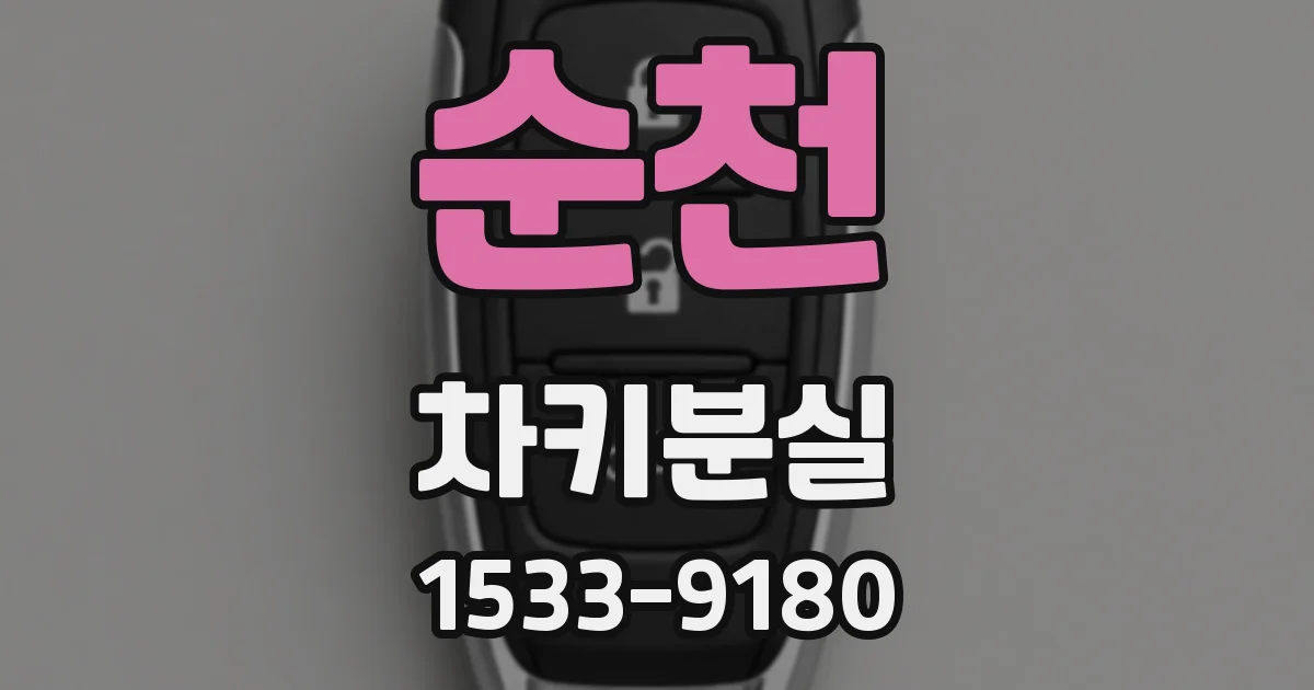순천 차키분실