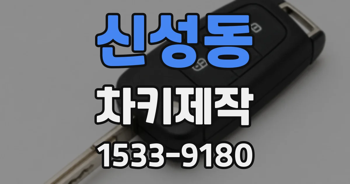 신성동 차키제작