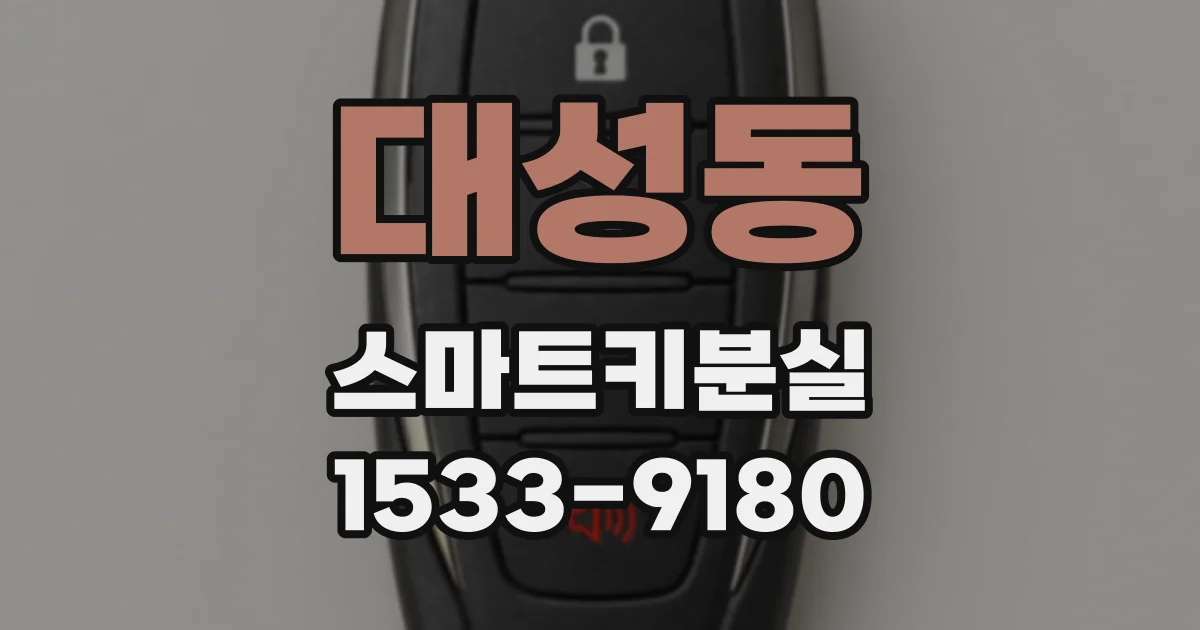 대성동 스마트키분실