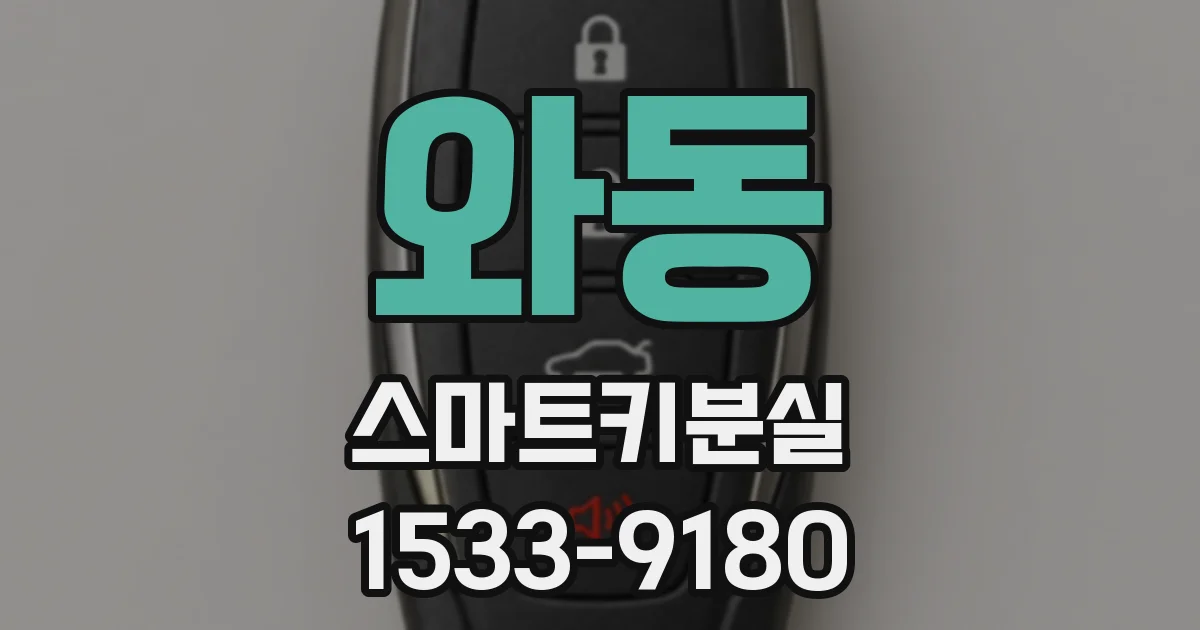 와동 스마트키분실