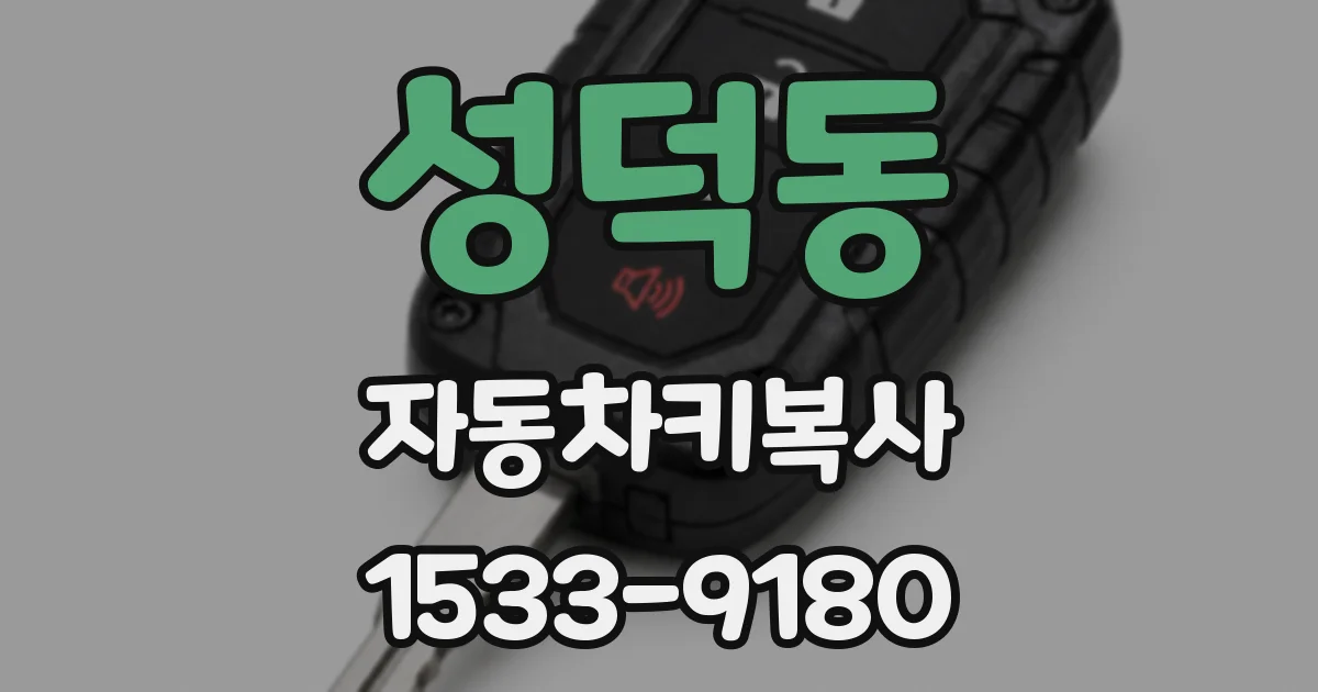 성덕동 자동차키복사