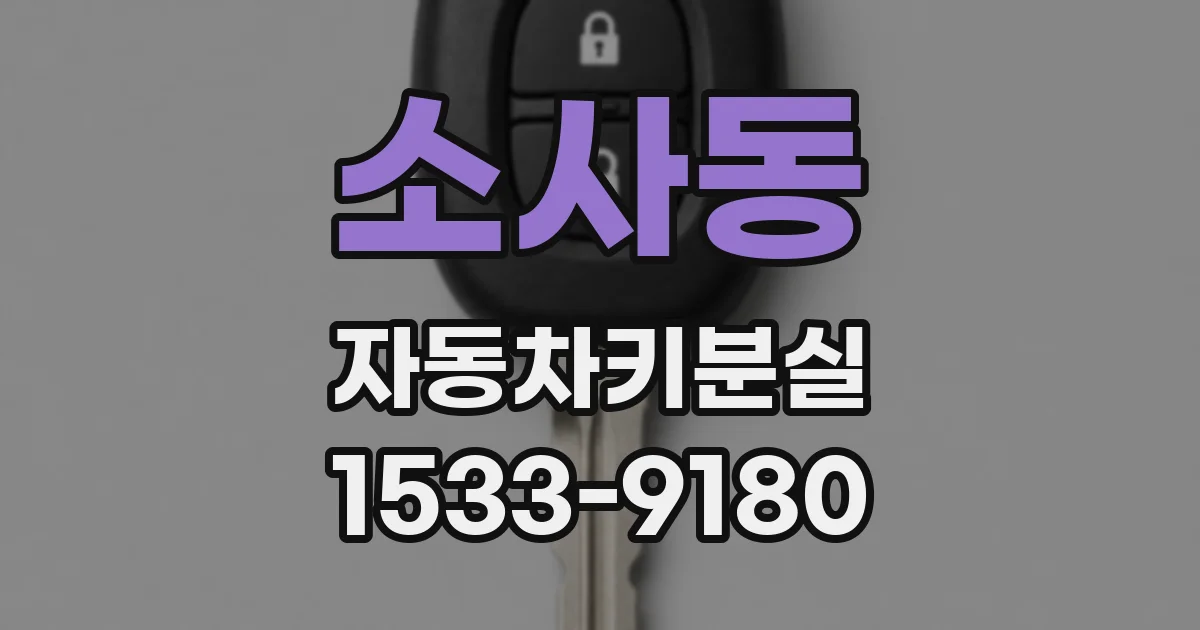 소사동 자동차키분실