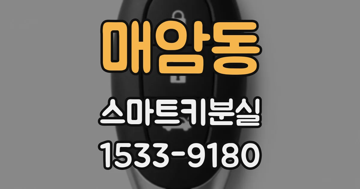 매암동 스마트키분실