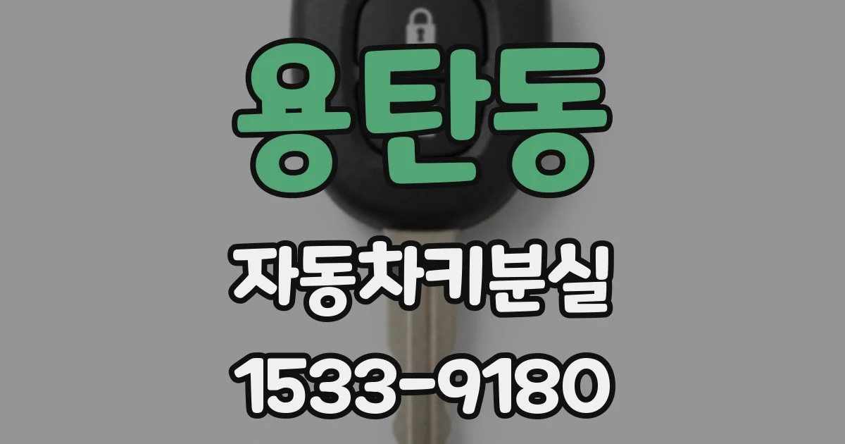 용탄동 자동차키분실