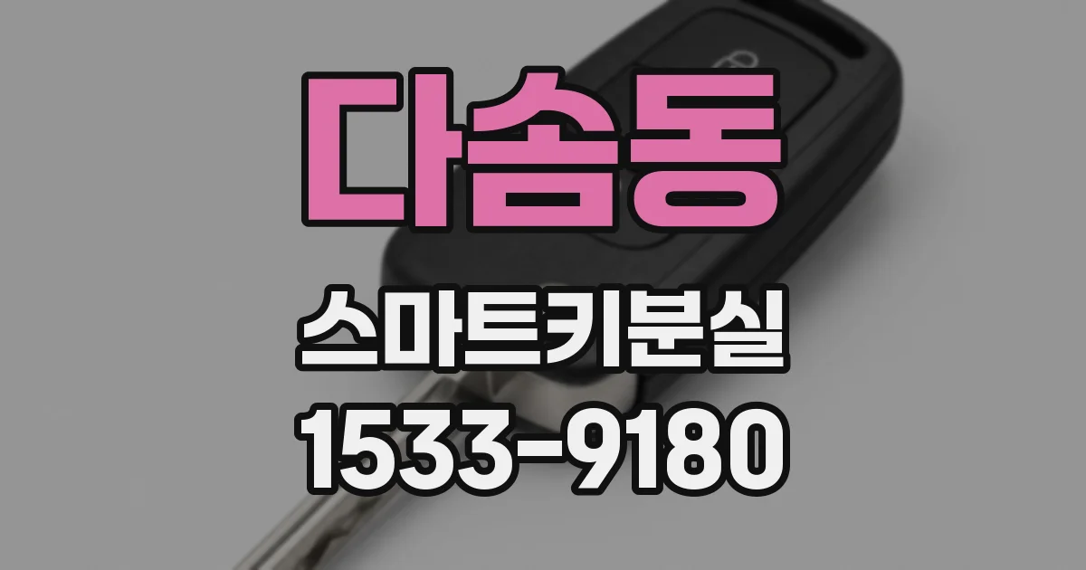 다솜동 스마트키분실