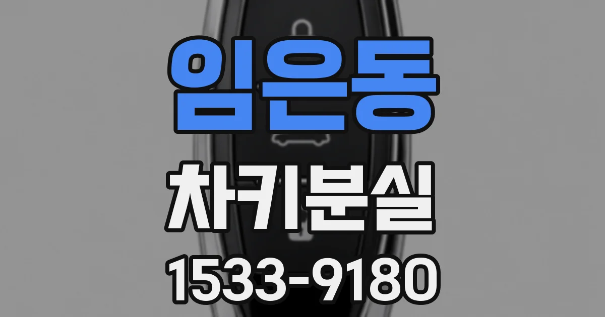 임은동 차키분실