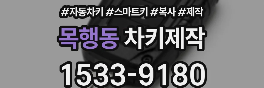 목행동 차키제작
