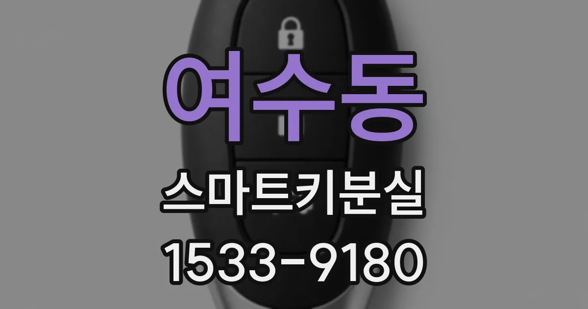 여수동 스마트키분실