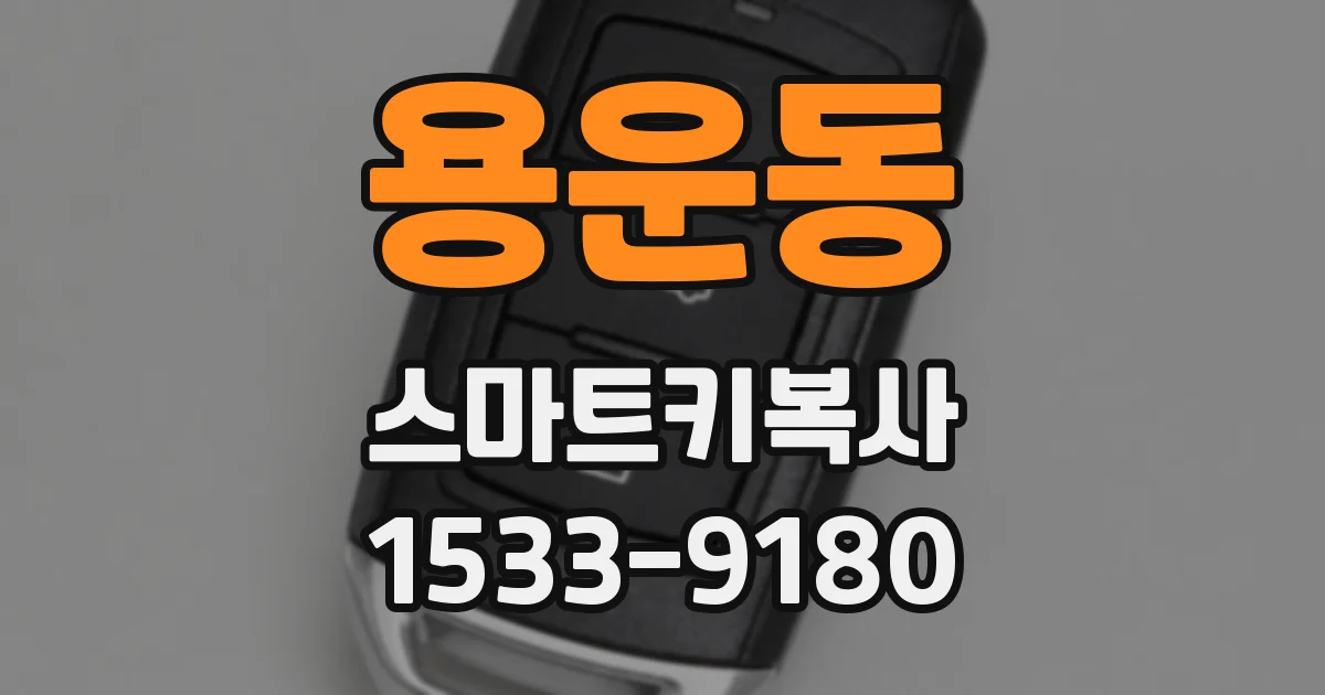 용운동 스마트키복사