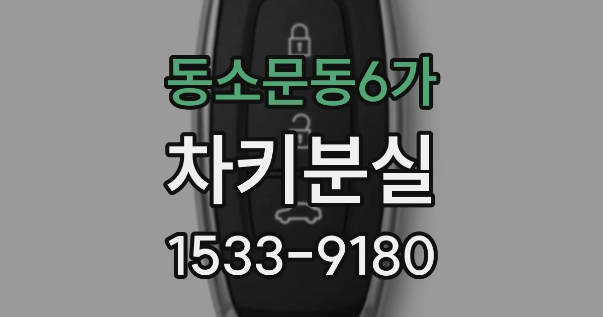 동소문동6가 차키분실