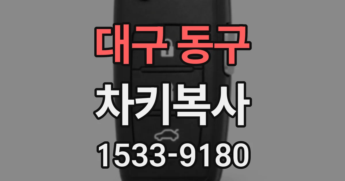 대구 동구 차키복사