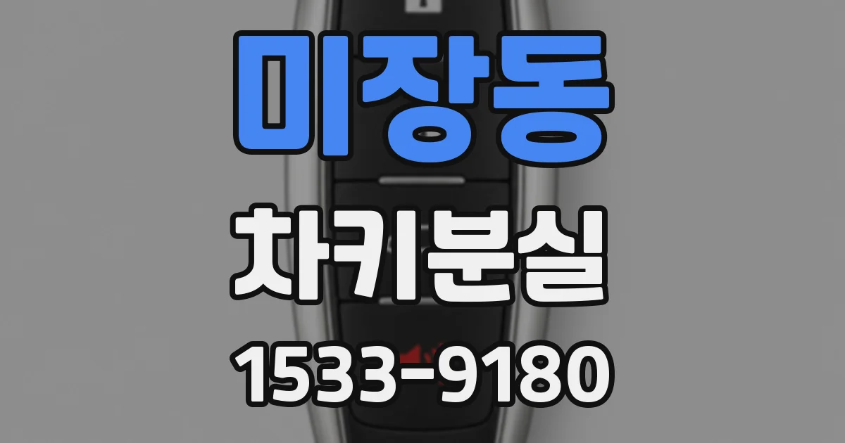 미장동 차키분실