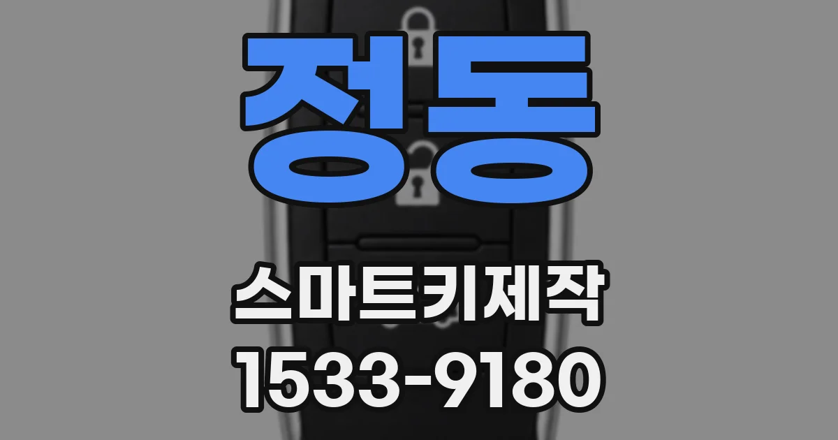 정동 스마트키제작