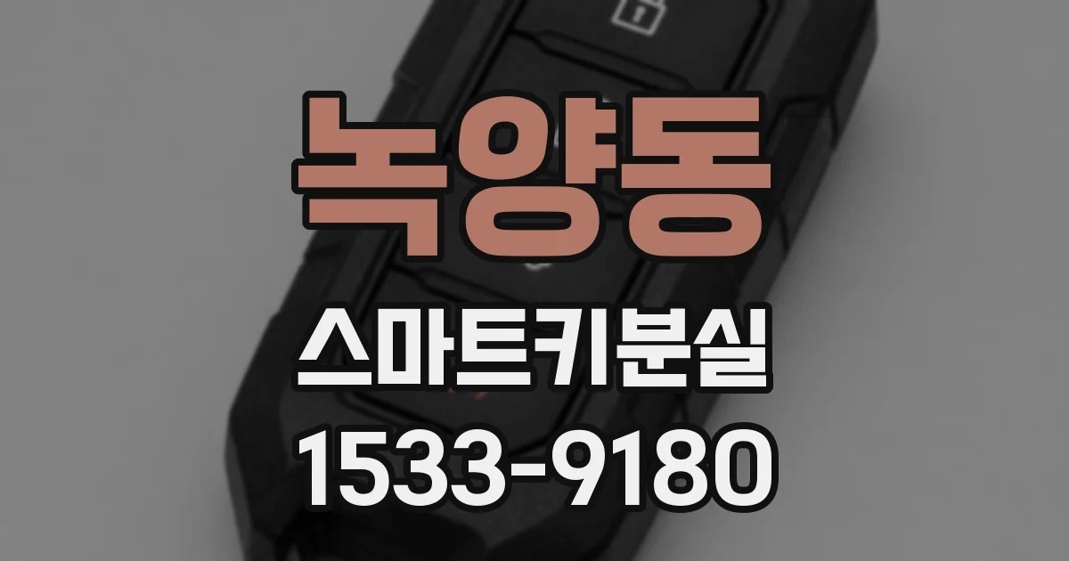 녹양동 스마트키분실