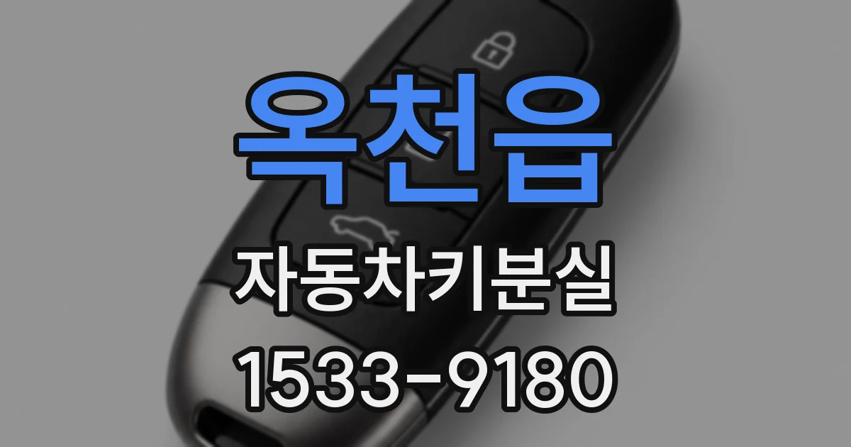 옥천읍 자동차키분실