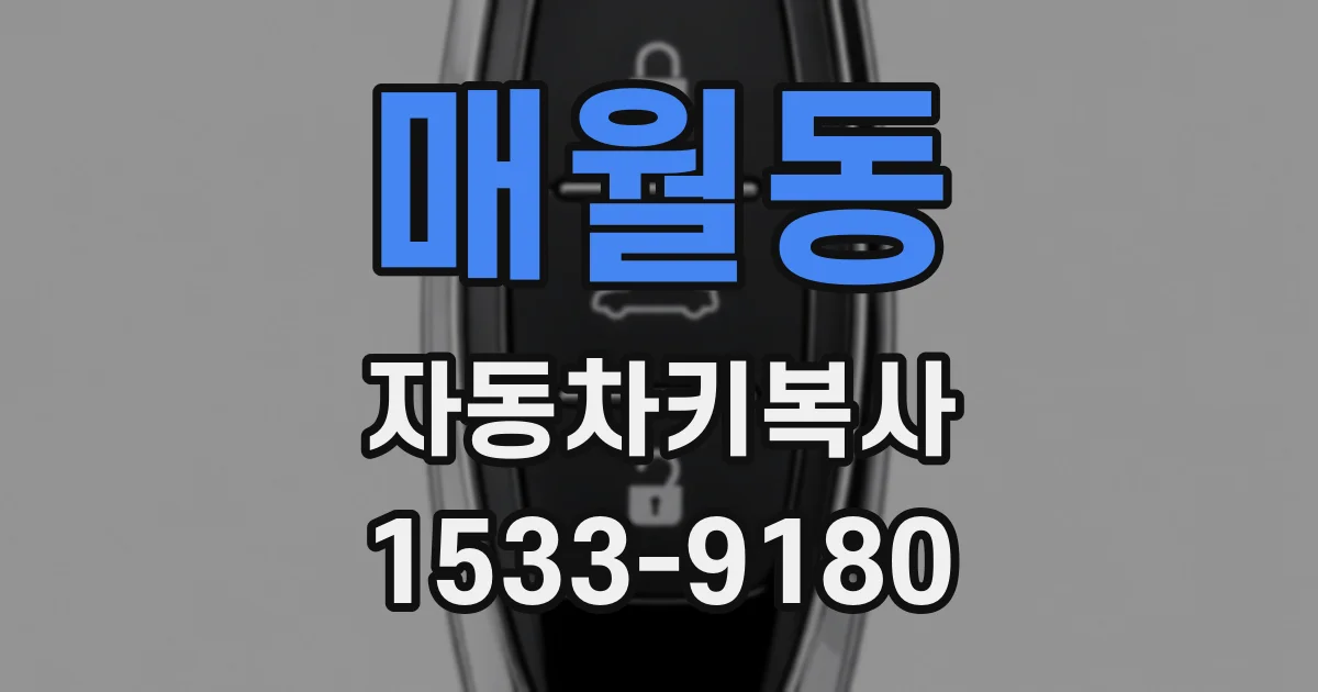 매월동 자동차키복사