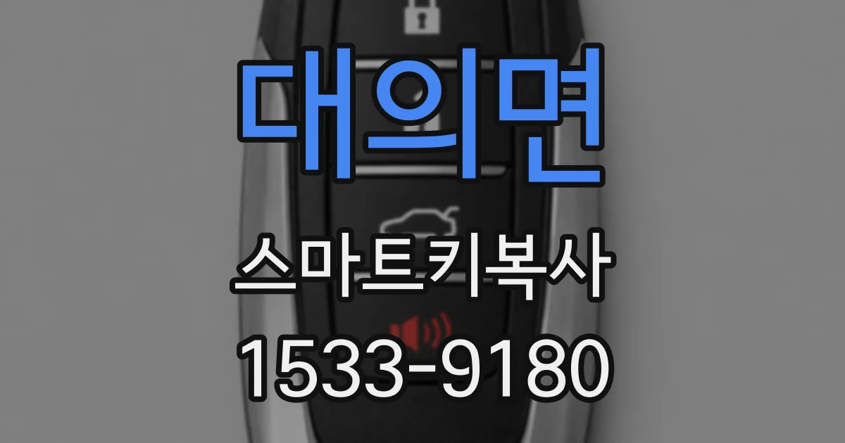 대의면 스마트키복사